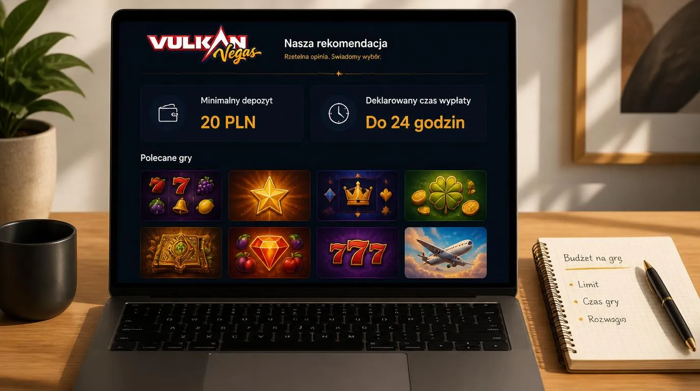 Panel kasyna z depozytem 20 PLN, deklarowaną wypłatą do 24 godzin i miniaturami gier